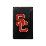 USC Trojans Black SC Interlock Leather Wallet Sleeve